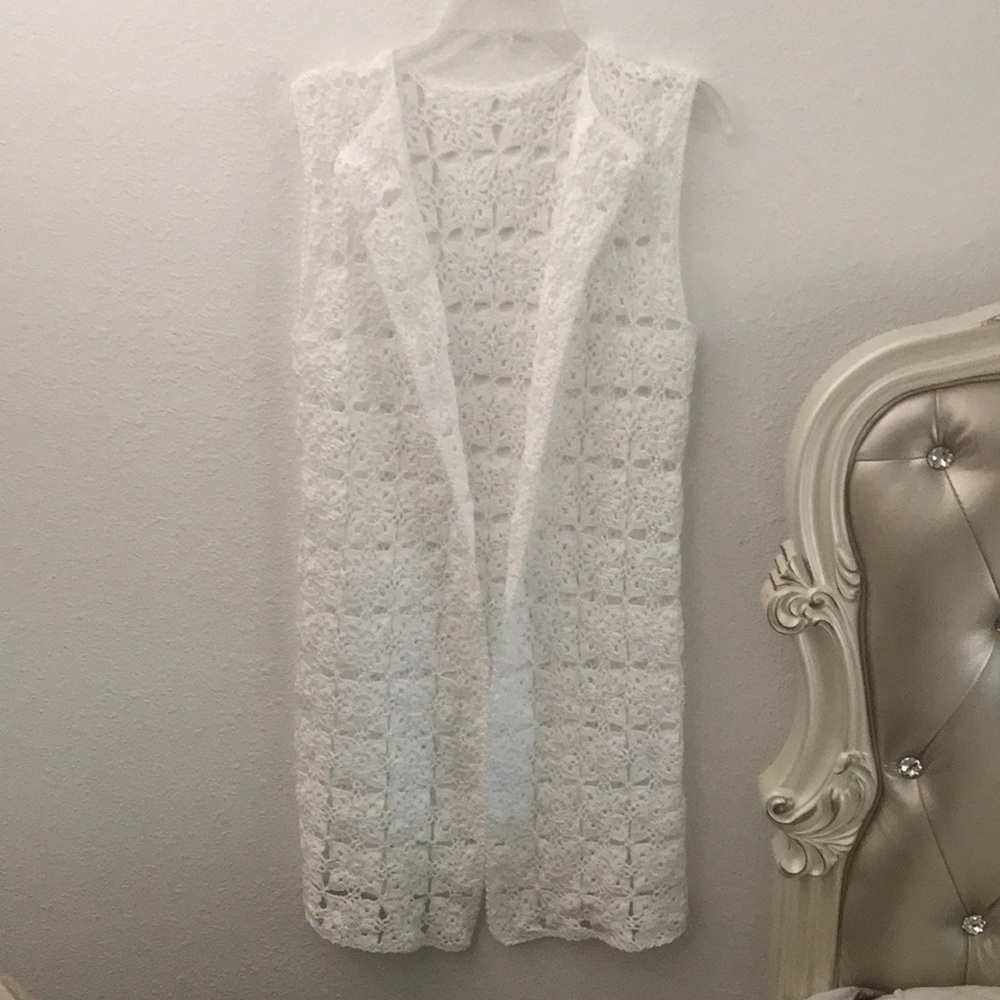 Handmade short sleeve cardigan